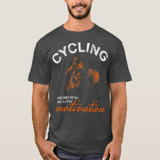 Camiseta Ciclismo Motivação Bicicleta Rodoviária do Urso En