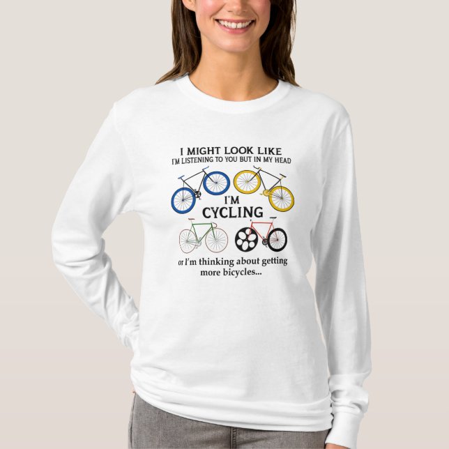 Camiseta Ciclismo, posso parecer que estou te ouvindo (Frente)