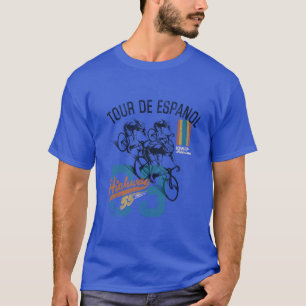 Camiseta Ciclismo Retro Desporto Bicicleta Tour De Espanhol