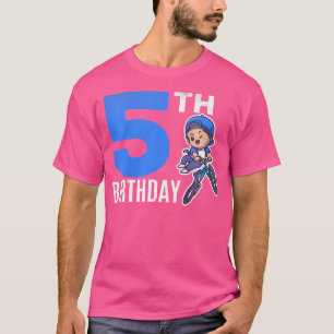 Camiseta Ciclista 5 Birthday Boy 5 Anos Bmx Bicicleta B