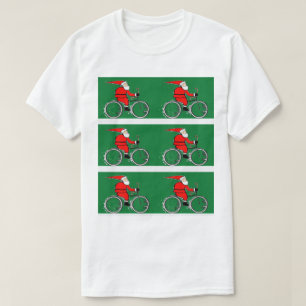 Camiseta Ciclista Bicicleta Andando no Natal