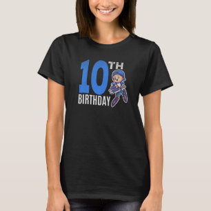 Camiseta Ciclista Boy 10º Aniversário Bmx Bicicleta Ciclo