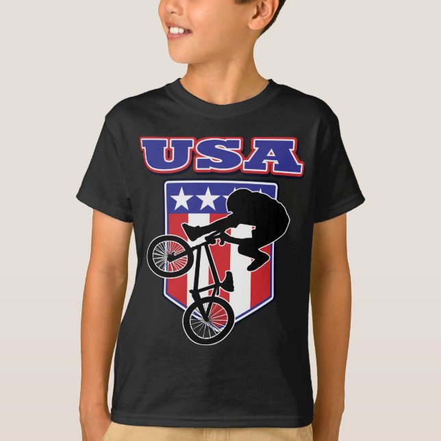 Camiseta Ciclista de BMX dos EUA (Frente)