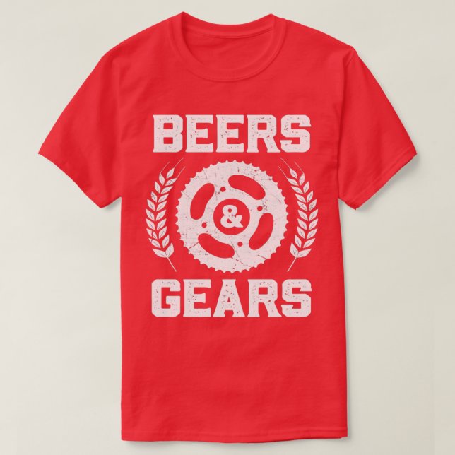 Camiseta Ciclista de Cerveja e Ursos (Frente do Design)