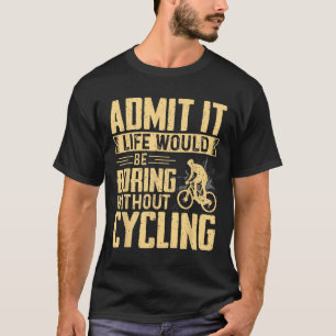 Camiseta Ciclista de Montanha Apaixonado por Bicicleta Estr