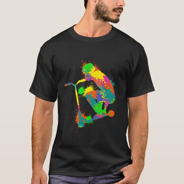 Camiseta Ciclista de Scooter Radical Jovem (Frente)