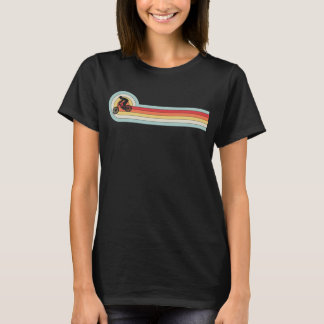 Camiseta Ciclista de Trilha Silhueta Pôr do Sol Retro Mount