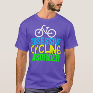Camiseta Ciclista Engraçado Perturbação Obsessiva do Ciclo