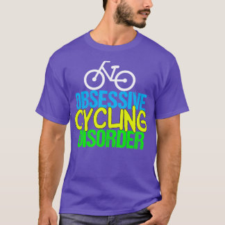 Camiseta Ciclista Engraçado Perturbação Obsessiva do Ciclo