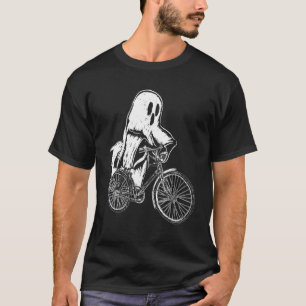 Camiseta Ciclista Halloween Ghost Riding Bicycle Bik