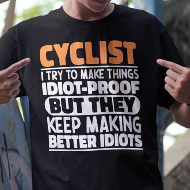 Camiseta Ciclista, Tento Engraçá-Lo. (Criador carregado)