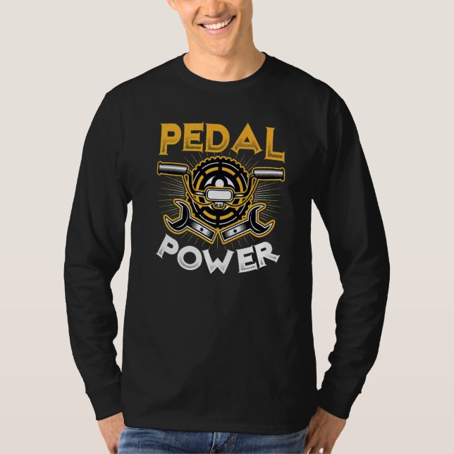 Camiseta Ciclo de Bicicleta Anti-Ebike de Energia Pedal (Frente)