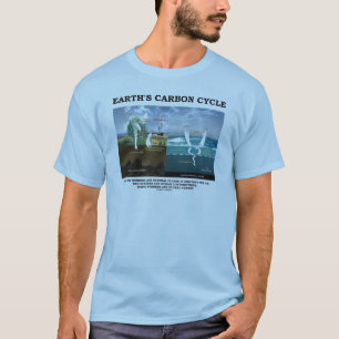 Camiseta Ciclo de Carbono da Terra (Ciência da Terra)