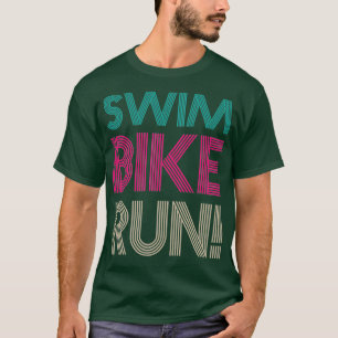 Camiseta Ciclo de natação Triathlon, correndo 2