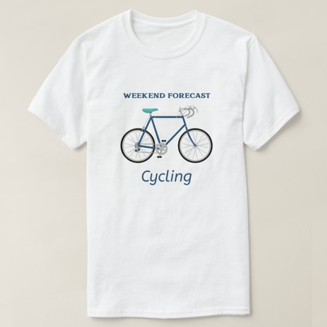 Camiseta Ciclo de Previsão de Fim de Semana (Frente do Design)