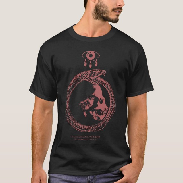 Camiseta Ciclo De Vestuário Gótico Alt Ocioso Da Gra De Gru (Frente)