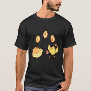 Camiseta ciclo de vida de insetos frango