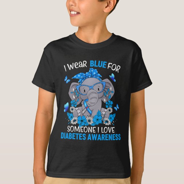 Camiseta Ciclo de Vida Diabetes Sensibilização Gato (Frente)