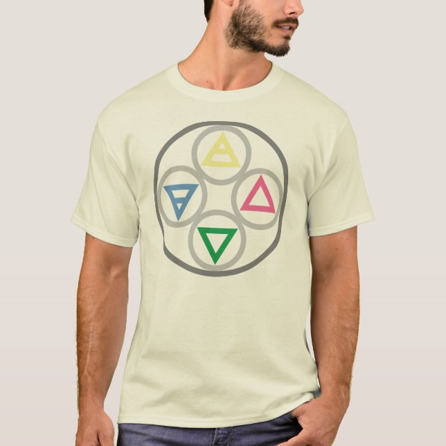 Camiseta Ciclo elementar dos quatro elementos (Frente)