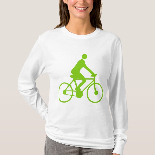 Camiseta Ciclo - Verde marciano (Frente)