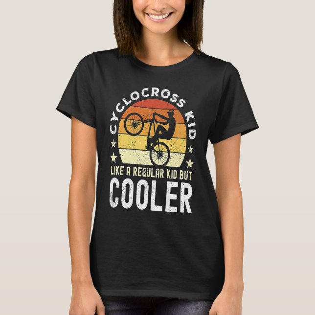 Camiseta Cíclocross Kid Dizendo Com Cicloss Bike (Frente)