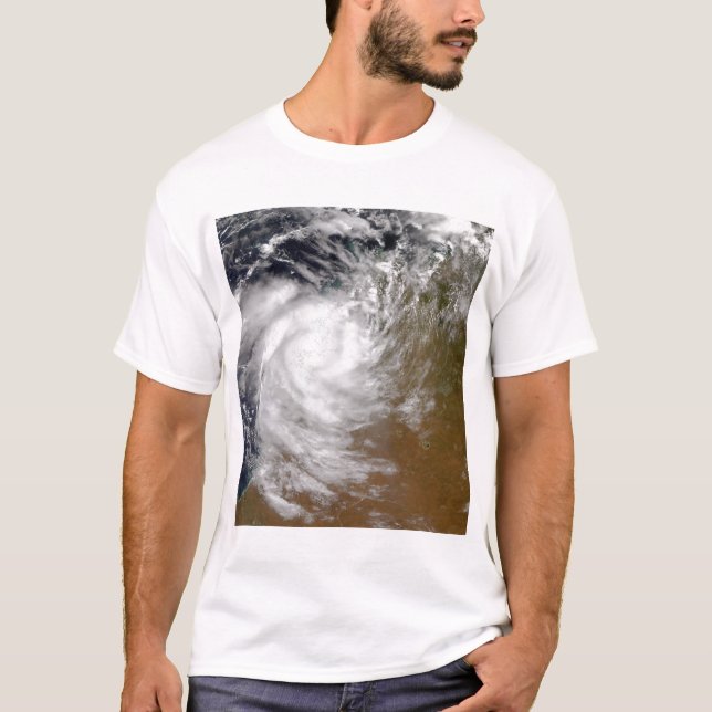 Camiseta Ciclone Tropical Magda chegando em terra na Austrá (Frente)