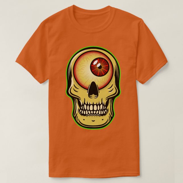 Camiseta Ciclope Skull (Frente do Design)
