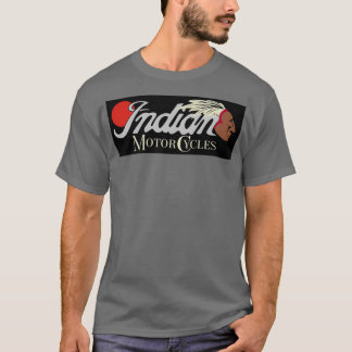 Camiseta Ciclos a motor da Índia vermelha