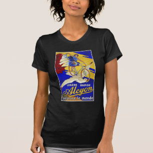 Camiseta Ciclos de Alcyon - arte da bicicleta do vintage