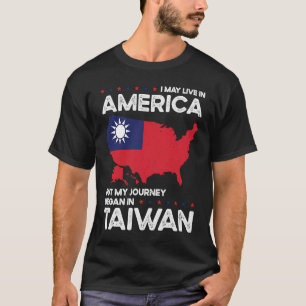 Camiseta Cidadania americana de Taiwan nascer