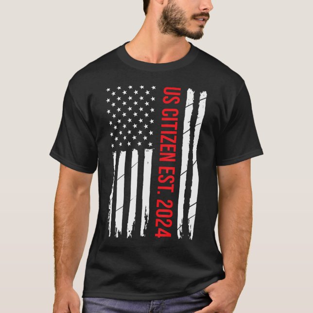 Camiseta Cidadania Americana Decoration American New Citize (Frente)
