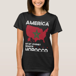 Camiseta Cidadania americana do Marrocos-nascer