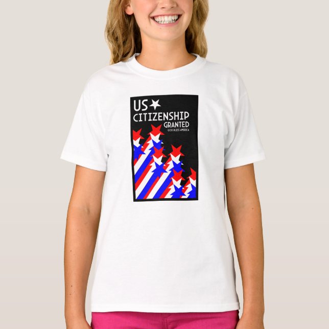Camiseta Cidadania dos EUA concedida (Frente)
