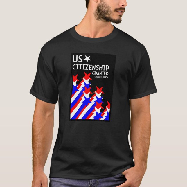 Camiseta Cidadania dos EUA concedida (Frente)