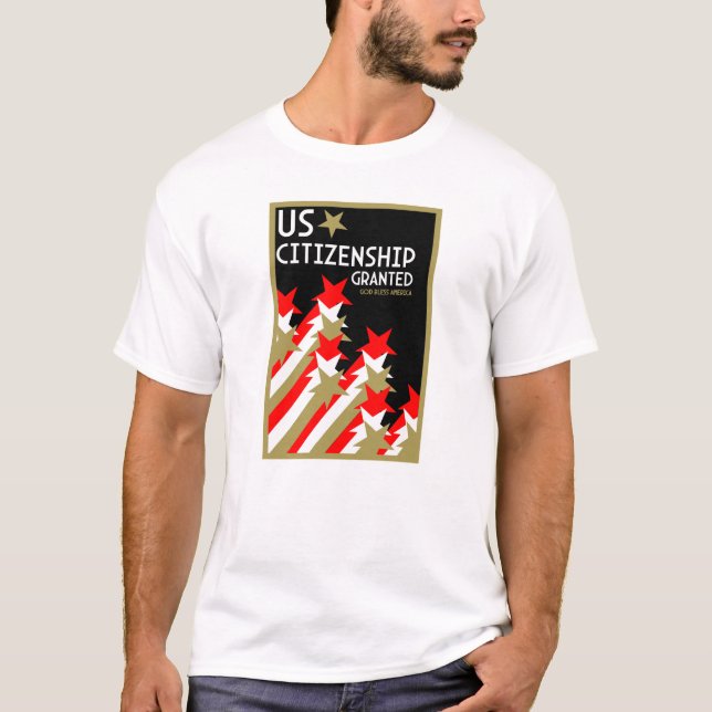 Camiseta Cidadania dos EUA concedida (Frente)