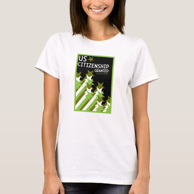 Camiseta Cidadania dos EUA concedida (Frente)