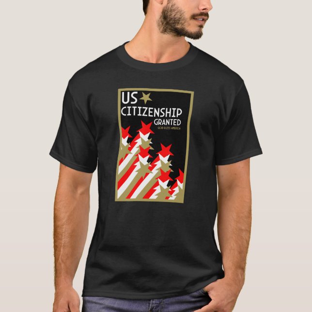 Camiseta Cidadania dos EUA concedida (Frente)