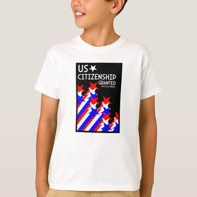 Camiseta Cidadania dos EUA concedida (Frente)