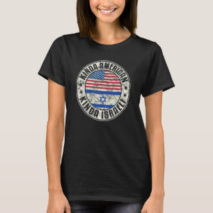 Camiseta Cidadania Dupla Americana Israelense Bandeira Isra