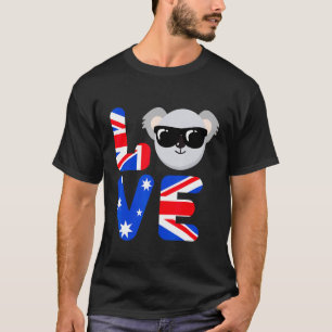 Camiseta Cidadania dupla Austrália cidadão americano Koala