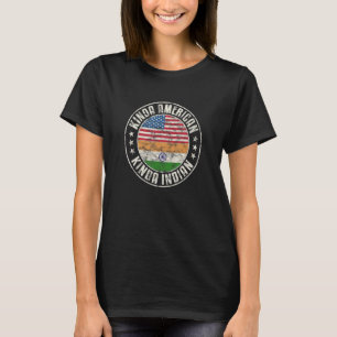 Camiseta Cidadania dupla Usa Índia Bandeira Americana India