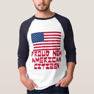 Camiseta Cidadão americano novo orgulhoso