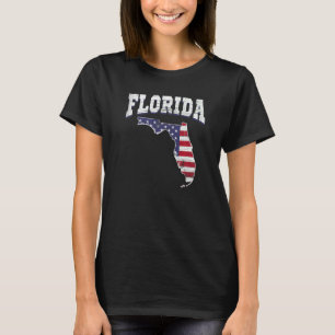 Camiseta Cidadão Americano Orgulhoso Bandeira do Estado Ame
