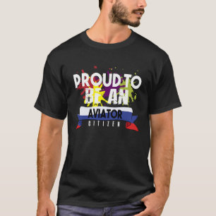 Camiseta Cidadão aviador orgulhoso Profissão carreira traba