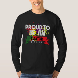 Camiseta Cidadão aviador orgulhoso Profissão carreira traba