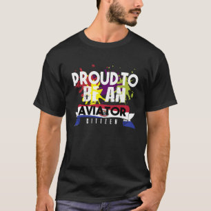 Camiseta Cidadão aviador orgulhoso Profissão carreira traba