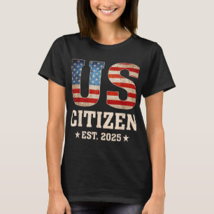 Camiseta Cidadão Dos Eua Em 2025 Sinalizador Dos Eua Nova C