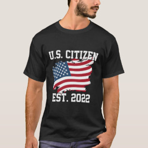 Camiseta Cidadão Dos Eua Est 2022 Cidadania Novo Cidadão Do