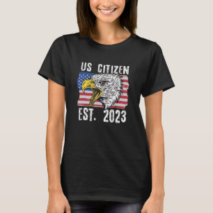 Camiseta Cidadão dos EUA Est 2023 Cidadania Novo EUA Cidadã