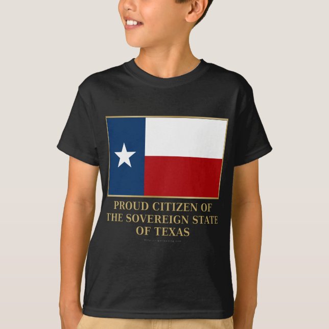 Camiseta Cidadão orgulhoso de Texas (Frente)